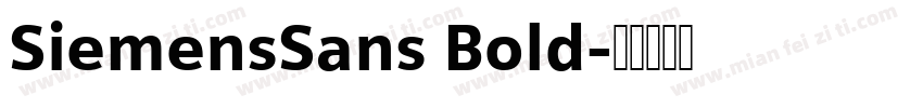 SiemensSans Bold字体转换